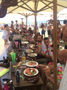 La giuria a pranzo