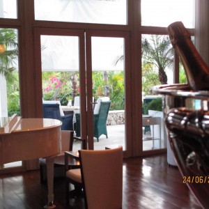La sala dell'Hotel Eden Roc