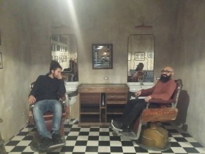 Andrea Carlucci e Diego Melorio dal barbiere