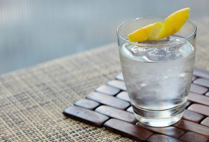 Un Martini Cocktail on the rocks