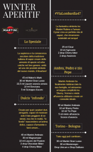 Il menù del Winter Aperitif
