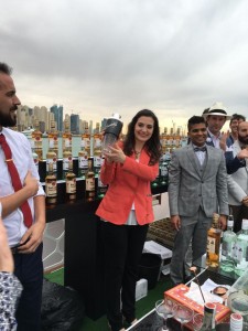 Laura Marnich festeggia la vittoria