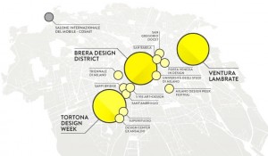 La mappa del Fuorisalone della Milano Design week