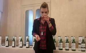 Cristina Folgore durante la degustazione