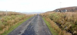 Una strada dell'isola di Islay